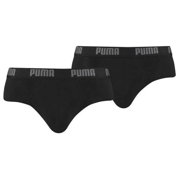 soldes en ligne Grosses soldes ⭐ Mode- Lifestyle Homme Puma Underwear Puma Underwear Basic Brief 2 Pack NOIR ✔️ 1