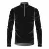 achetez Tout neuf ❤️ Ski Homme Odlo Odlo Natural 100% Merino Warm Suw Top Turtle Neck 1/2 Zip NOIR 🧨 5