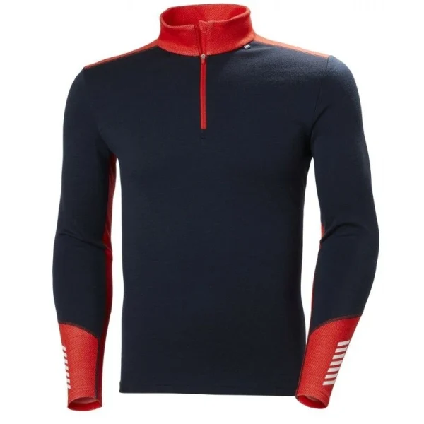 Promotio de vente Le moins cher ❤️ Helly Hansen Lifa Merino Midweight 1/2 Zip – Sous-vêtement technique homme ⌛ 1