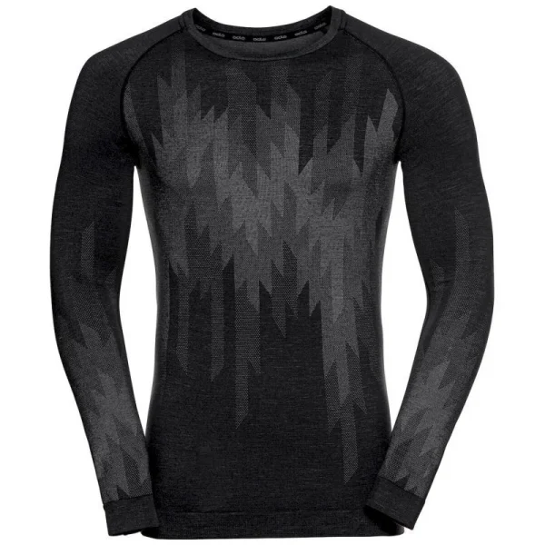 livraison la plus rapide Tout neuf 😉 Odlo Bl Top Crew Neck L/S Kinship Pw 200 – Sous-vêtement technique homme 👏 1