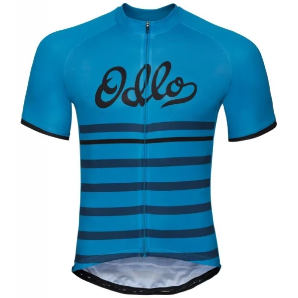 Le moins cher ⌛ Odlo Stand-Up Collar S/S Full Zip Fujin Print – Maillot Homme ⌛ Prestation Et Rapide 1