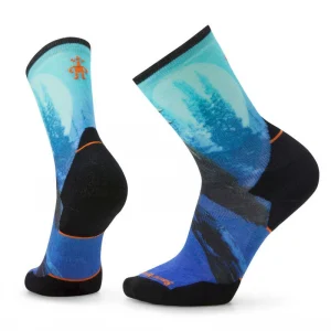 Coupon ⭐ Smartwool Athlete Edition Run Raven Print Crew – Chaussettes running 🔥 belle 6